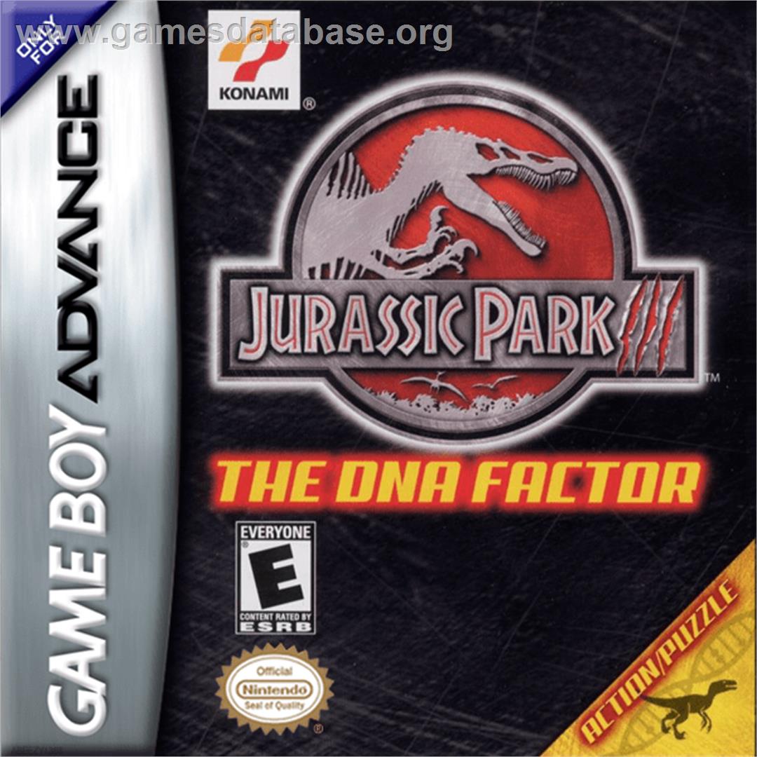 Jurassic Park III: The DNA Factor - Nintendo Game Boy Advance - Artwork - Box
