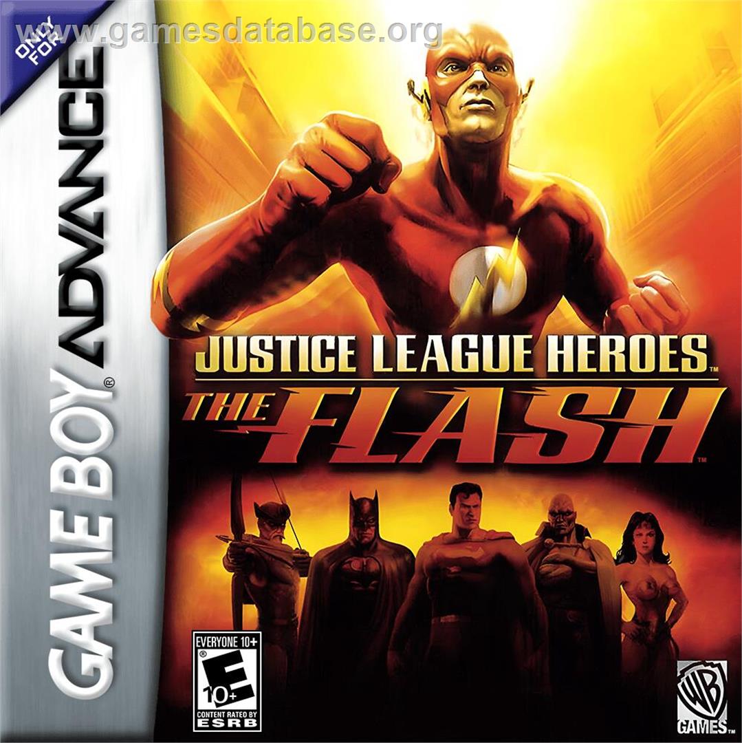 Justice League Heroes - The Flash - Nintendo Game Boy Advance - Artwork - Box