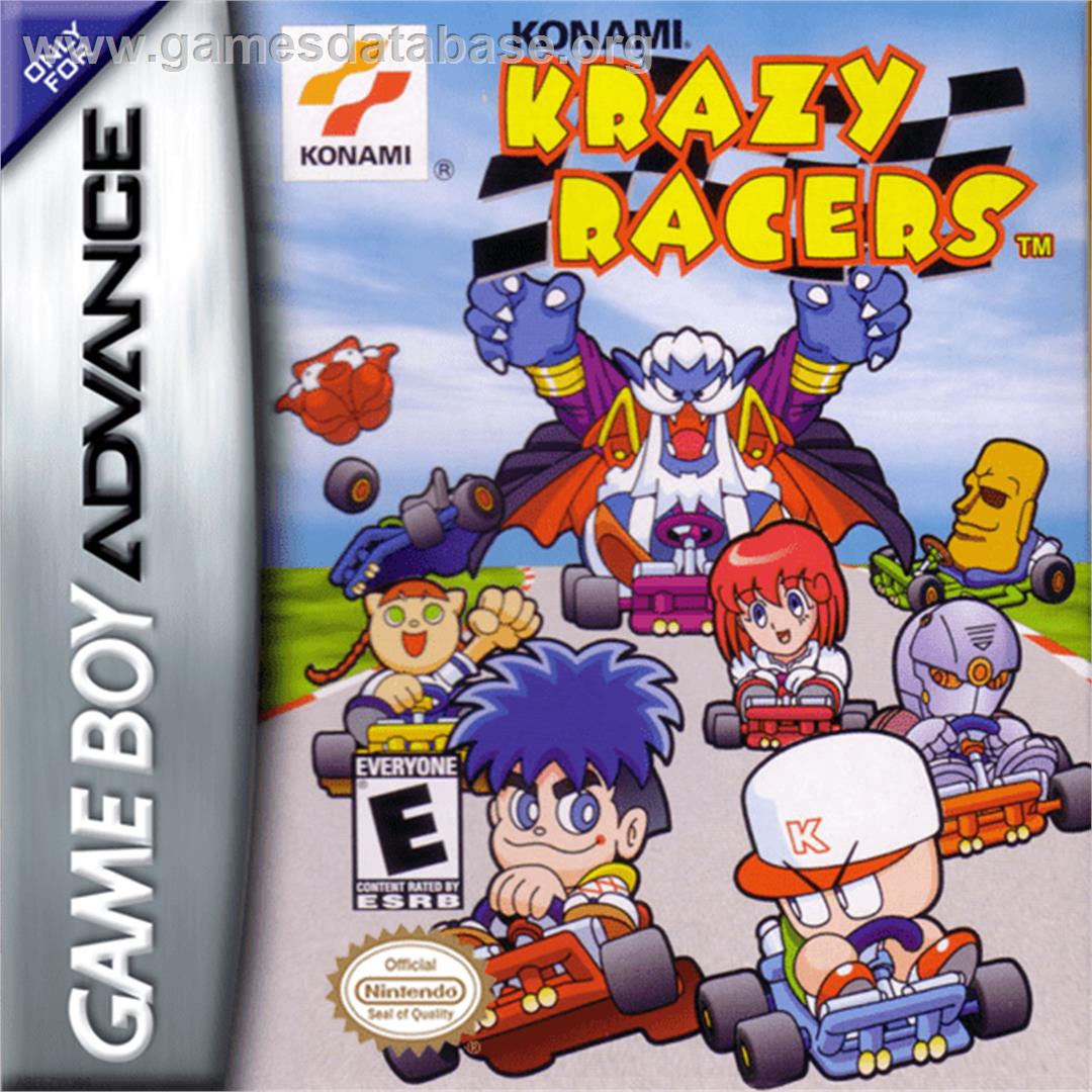 Konami Krazy Racers - Nintendo Game Boy Advance - Artwork - Box