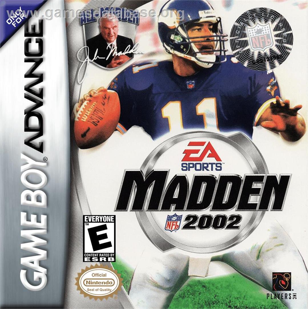 Madden Nfl 2002 - Nintendo Game Boy Advance - Artwork - Box
