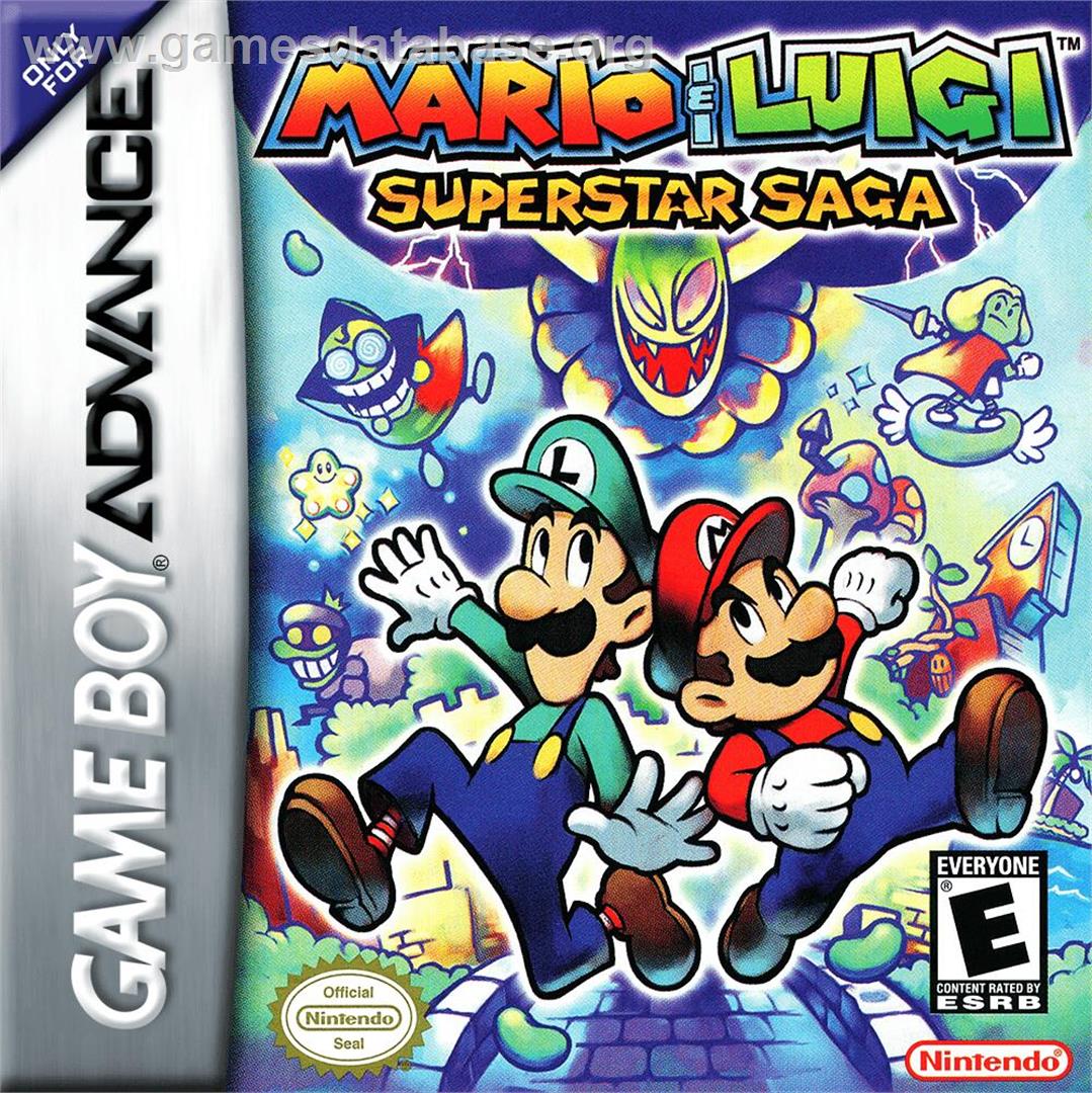 Mario And Luigi - Superstar Saga - Nintendo Game Boy Advance - Artwork - Box