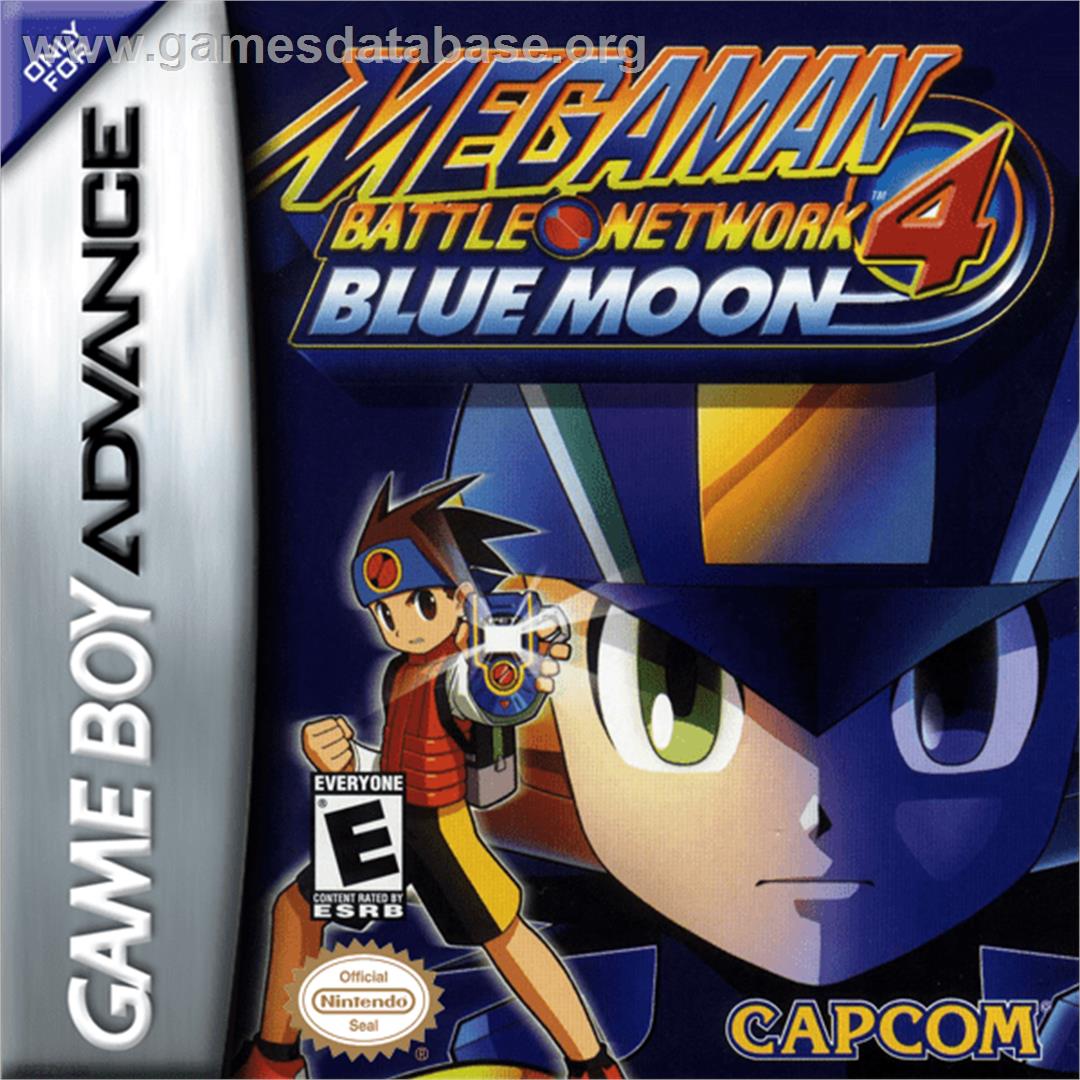 Mega Man Battle Network 4: Blue Moon - Nintendo Game Boy Advance - Artwork - Box