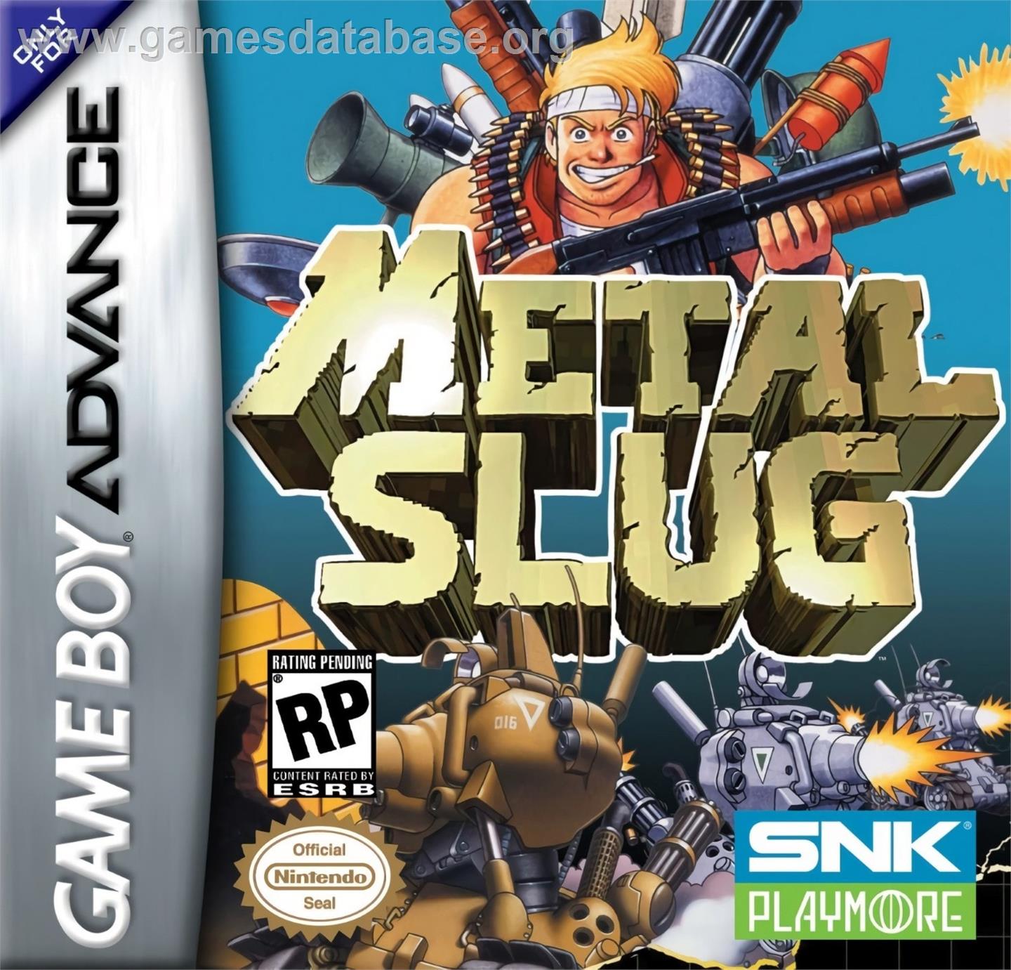 Metal Slug - Super Vehicle-001 - Nintendo Game Boy Advance - Artwork - Box