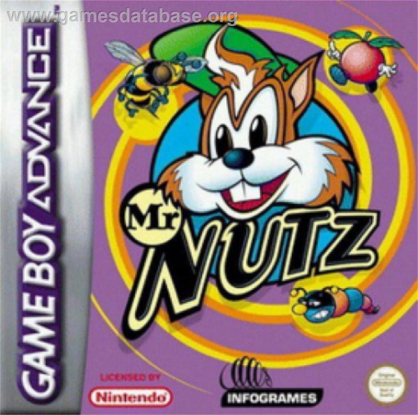 Mr. Nutz - Nintendo Game Boy Advance - Artwork - Box