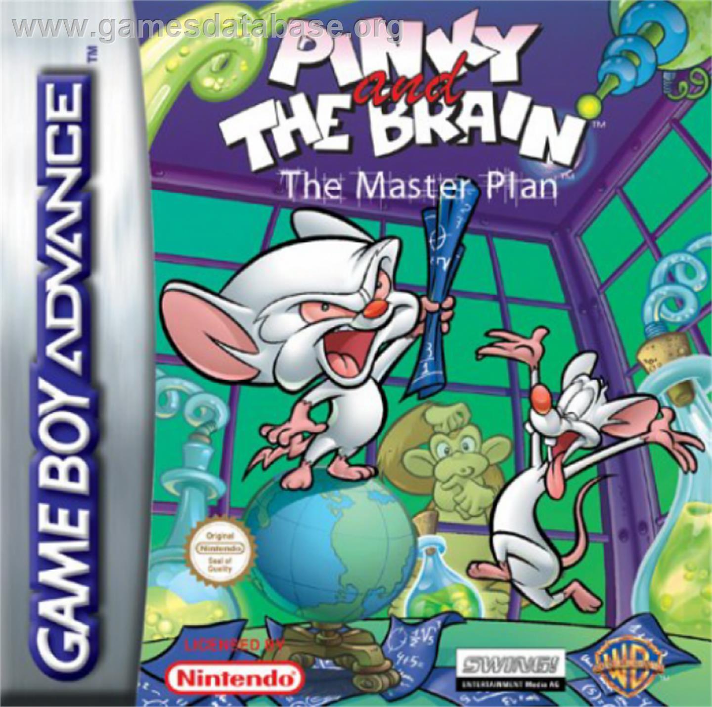Pinky and the Brain: The Master Plan - Nintendo Game Boy Advance - Artwork - Box