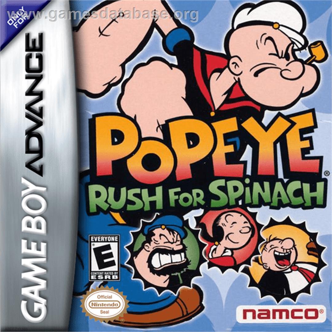 Popeye: Rush for Spinach - Nintendo Game Boy Advance - Artwork - Box