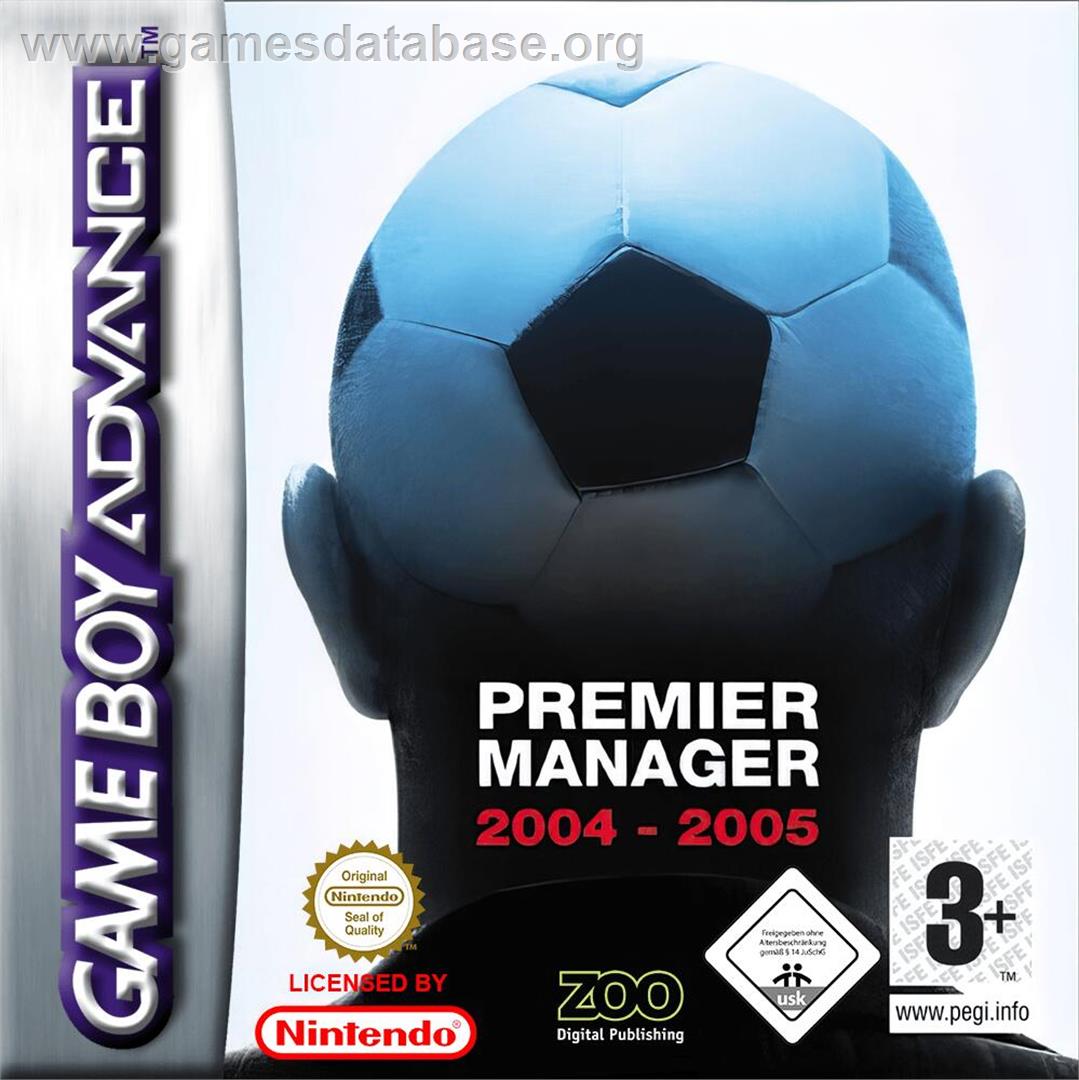 Premier Manager 2004-2005 - Nintendo Game Boy Advance - Artwork - Box