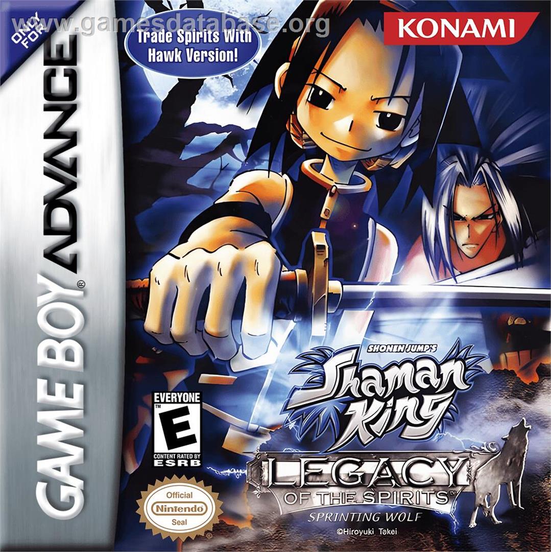 Shaman King - Legacy Of The Spirits - Sprinting Wolf - Nintendo Game Boy Advance - Artwork - Box