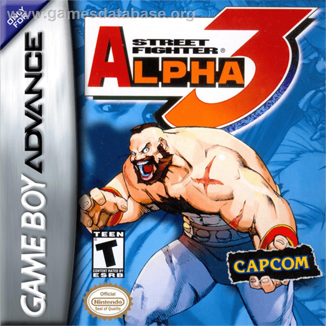 Street Fighter Alpha 3 - Nintendo Game Boy Advance - Artwork - Box