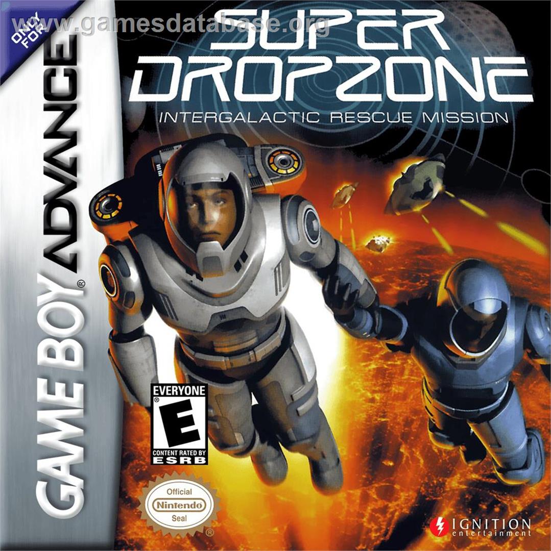 Super Dropzone - Intergalactic Rescue Mission - Nintendo Game Boy Advance - Artwork - Box