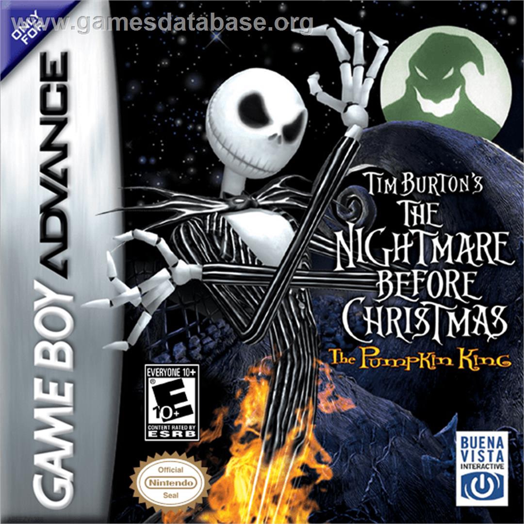 Tim Burton's The Nightmare Before Christmas: The Pumpkin King - Nintendo Game Boy Advance - Artwork - Box
