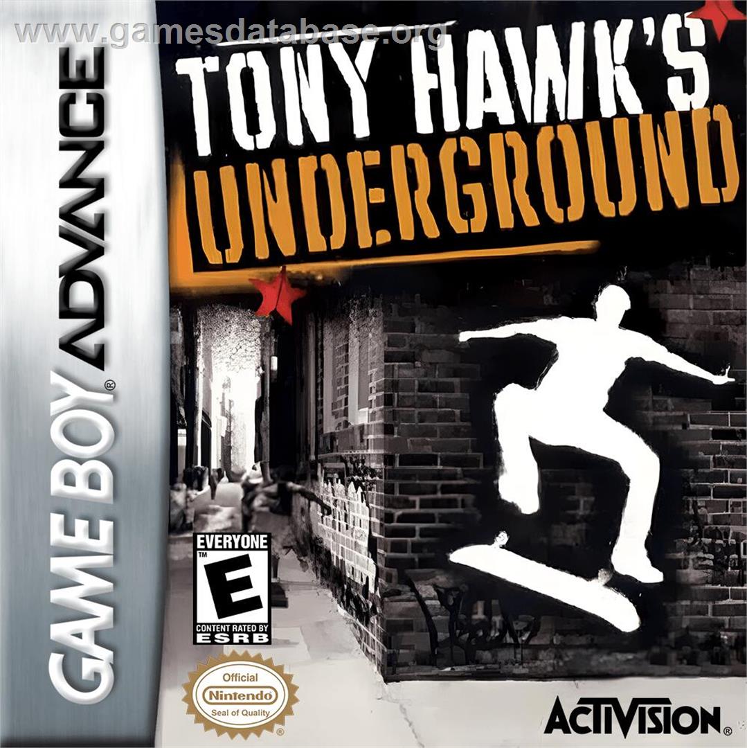 Tony Hawk's Underground - Nintendo Game Boy Advance - Artwork - Box