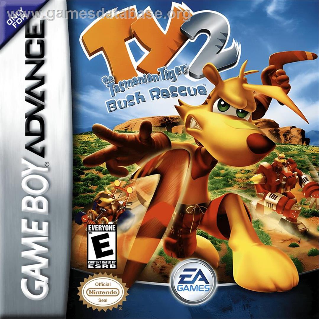Ty The Tasmanian Tiger 2 - Bush Rescue - Nintendo Game Boy Advance - Artwork - Box