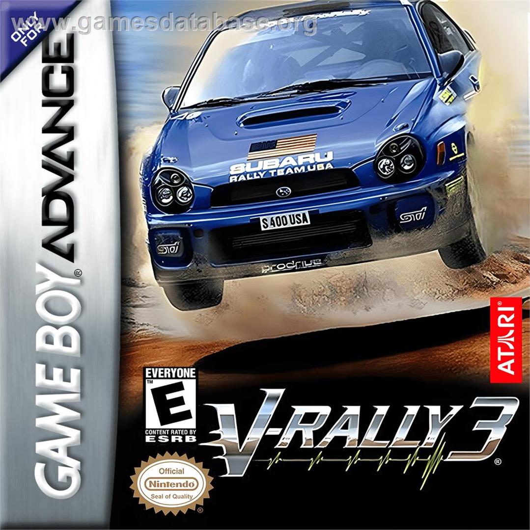 V-rally 3 - Nintendo Game Boy Advance - Artwork - Box