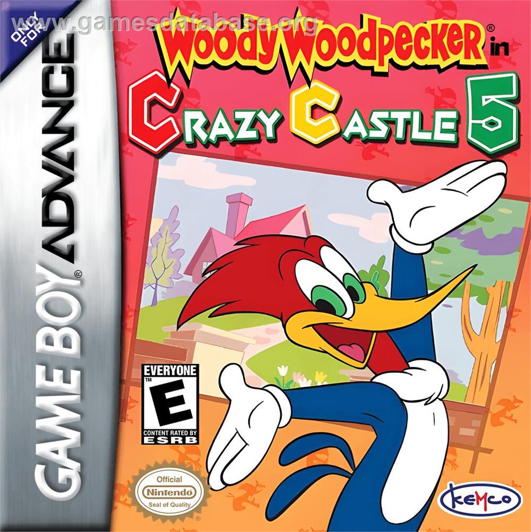 Woody Woodpecker In Crazy Castle 5 - Nintendo Game Boy Advance - Artwork - Box