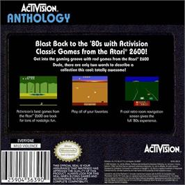 Box back cover for Activision Anthology on the Nintendo Game Boy Advance.