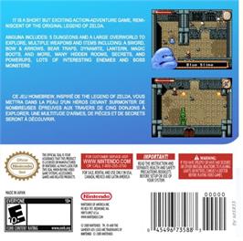 Box back cover for Anguna - Warriors Of Virtue on the Nintendo Game Boy Advance.