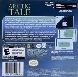 Box back cover for Arctic Tale on the Nintendo Game Boy Advance.