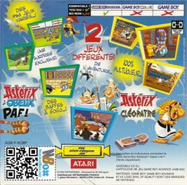 Box back cover for Asterix & Obelix - Bash Them All! on the Nintendo Game Boy Advance.