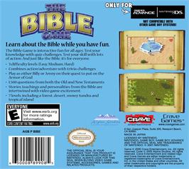 Box back cover for Bible Game, The on the Nintendo Game Boy Advance.