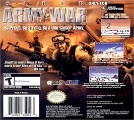 Box back cover for Glory Days - The Essence of War on the Nintendo Game Boy Advance.