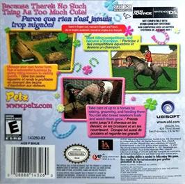 Box back cover for Horsez on the Nintendo Game Boy Advance.