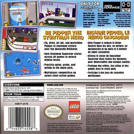 Box back cover for Island Xtreme Stunts on the Nintendo Game Boy Advance.