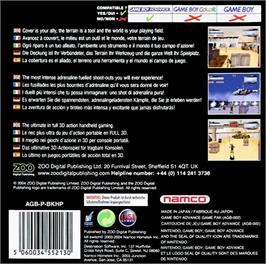Box back cover for Kill.switch on the Nintendo Game Boy Advance.