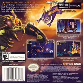 Box back cover for Legend Of Spyro - The Eternal Night, The on the Nintendo Game Boy Advance.
