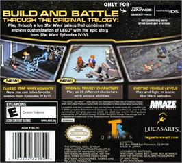 Box back cover for Lego Star Wars 2 - The Original Trilogy on the Nintendo Game Boy Advance.