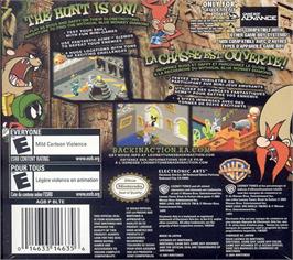 Box back cover for Looney Tunes - Back In Action on the Nintendo Game Boy Advance.