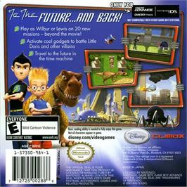 Box back cover for Meet The Robinsons on the Nintendo Game Boy Advance.