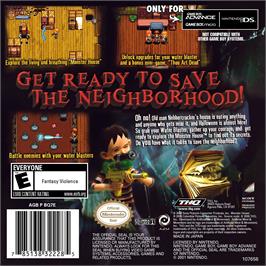 Box back cover for Monster House on the Nintendo Game Boy Advance.