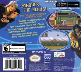 Box back cover for Phil Of The Future on the Nintendo Game Boy Advance.