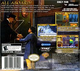 Box back cover for Polar Express, The on the Nintendo Game Boy Advance.