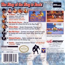 Box back cover for Ready 2 Rumble Boxing Round 2 on the Nintendo Game Boy Advance.