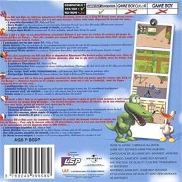 Box back cover for Sitting Ducks on the Nintendo Game Boy Advance.