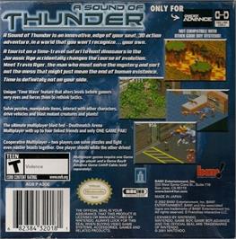 Box back cover for Sound Of Thunder, A on the Nintendo Game Boy Advance.