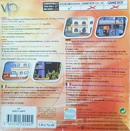 Box back cover for Vip on the Nintendo Game Boy Advance.