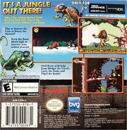 Box back cover for Wild, The on the Nintendo Game Boy Advance.