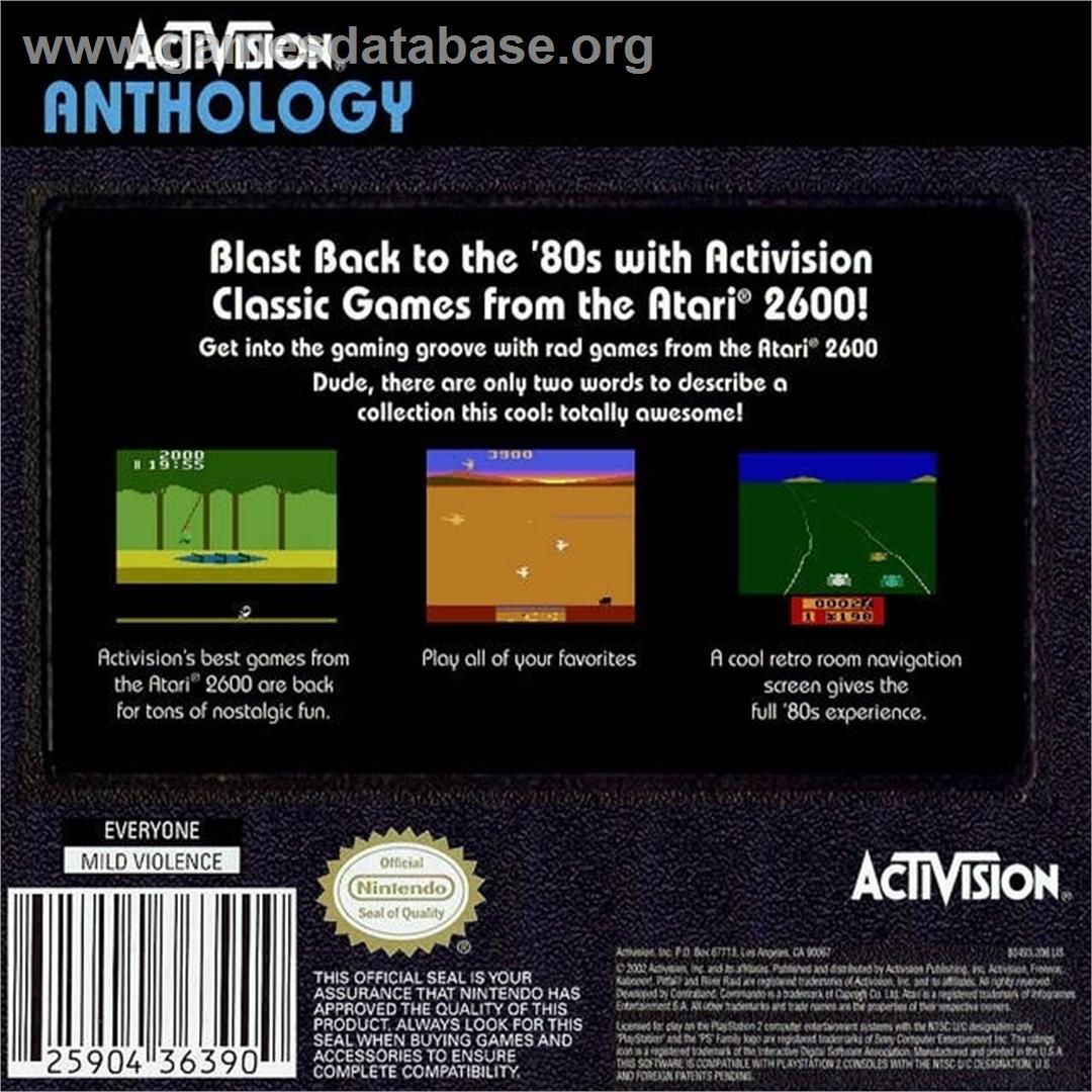 Activision Anthology - Nintendo Game Boy Advance - Artwork - Box Back
