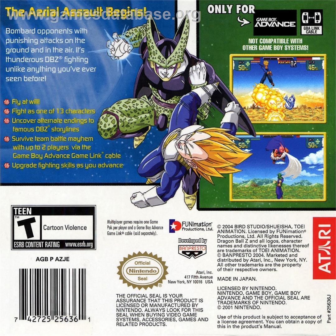 Dragon Ball Z - Supersonic Warriors - Nintendo Game Boy Advance - Artwork - Box Back