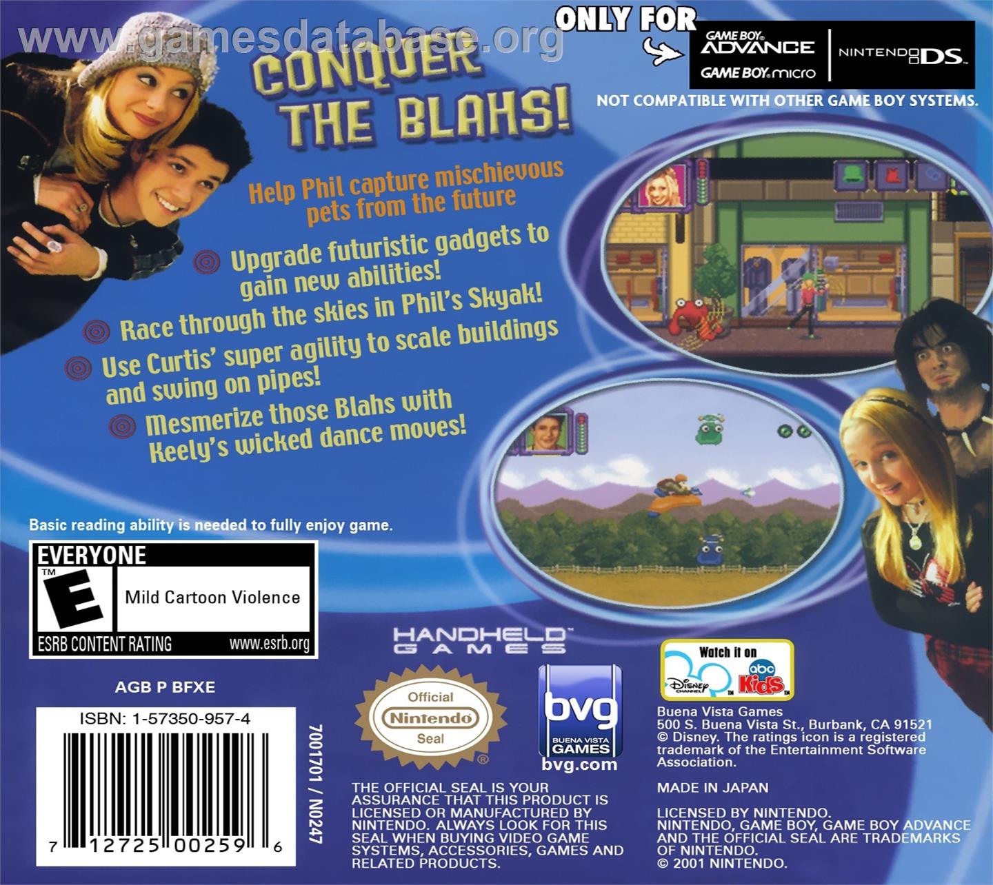 Phil Of The Future - Nintendo Game Boy Advance - Artwork - Box Back
