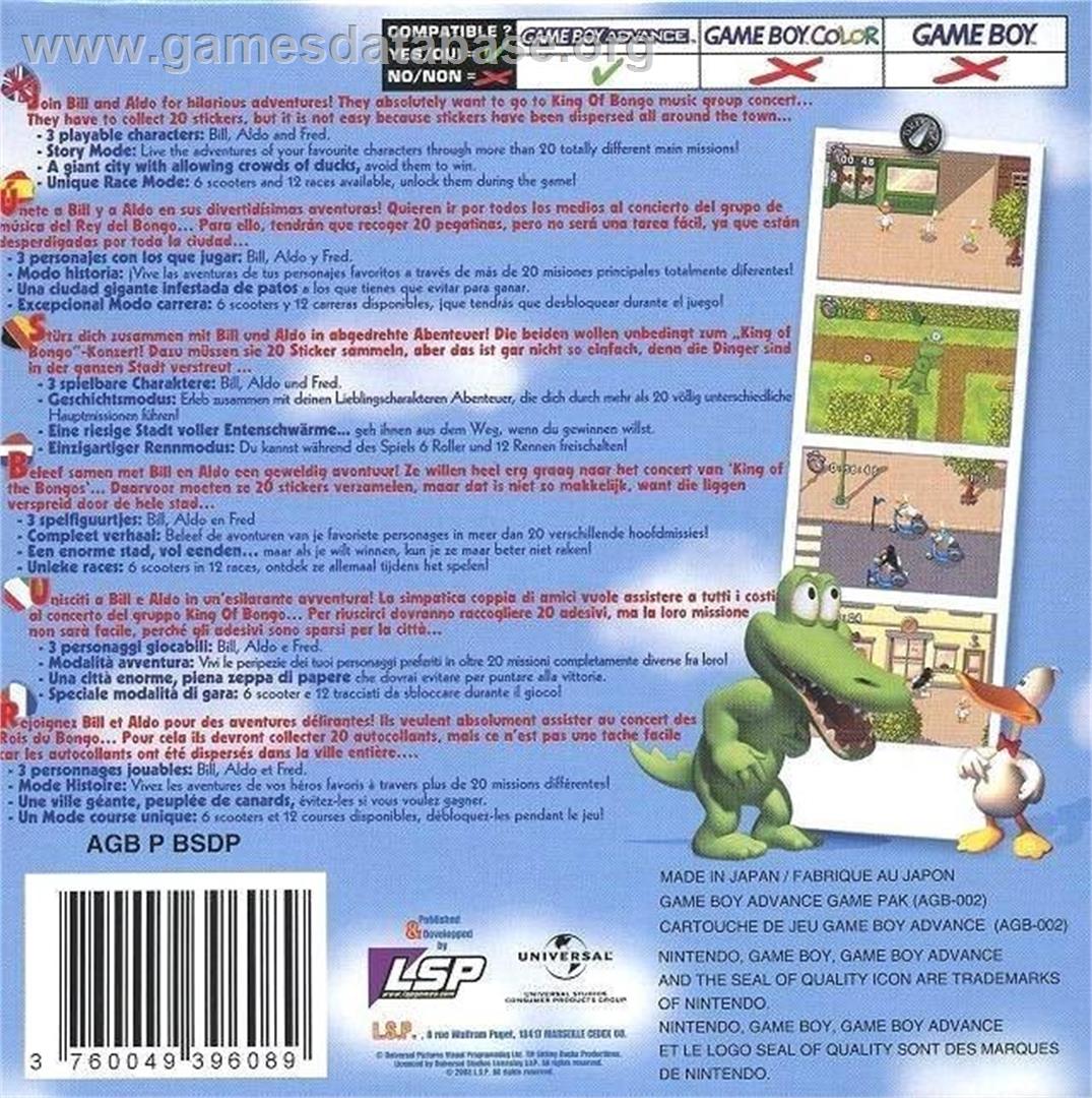 Sitting Ducks - Nintendo Game Boy Advance - Artwork - Box Back