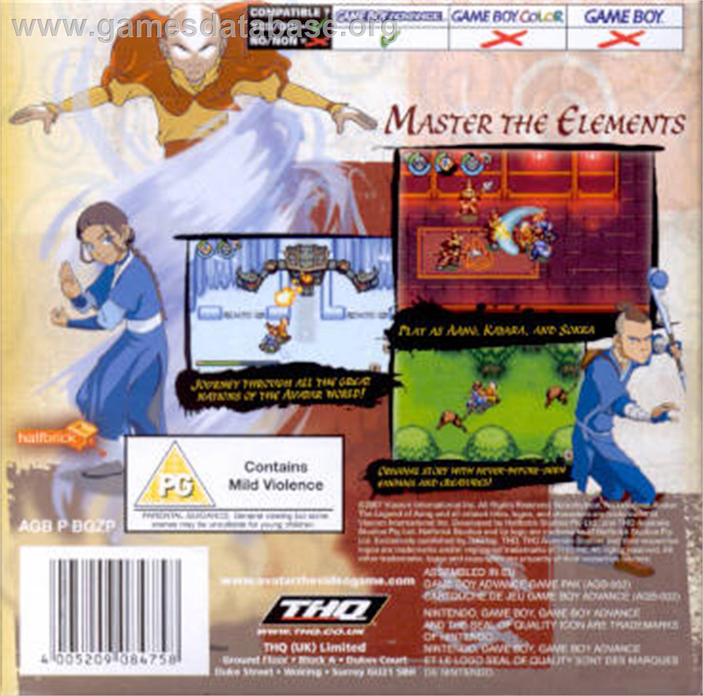 Zelda II: The Adventure of Link - Nintendo Game Boy Advance - Artwork - Box Back