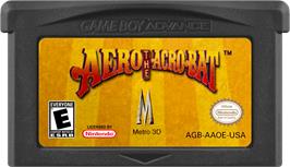 Cartridge artwork for Aero The Acro-bat on the Nintendo Game Boy Advance.