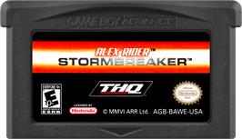 Cartridge artwork for Alex Rider - Stormbreaker on the Nintendo Game Boy Advance.