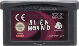 Cartridge artwork for Alien Hominid on the Nintendo Game Boy Advance.