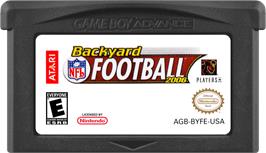 Cartridge artwork for Backyard Football 2006 on the Nintendo Game Boy Advance.