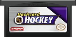 Cartridge artwork for Backyard Hockey on the Nintendo Game Boy Advance.